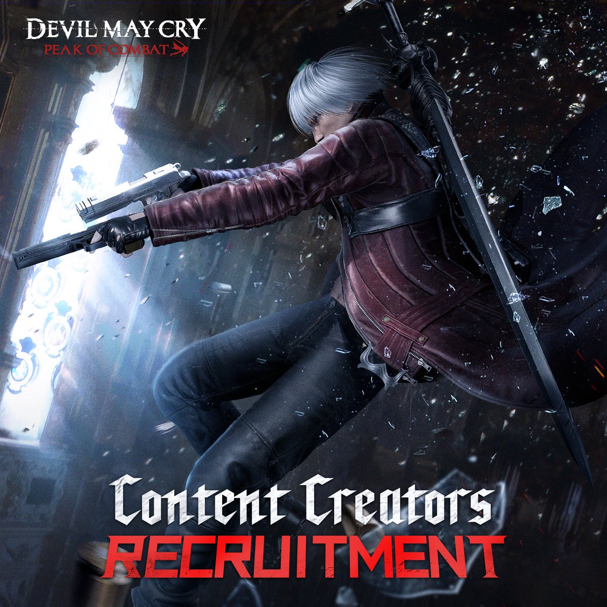 Content creators!
If you're a skilled video editor, graphic designer, or socials guru, we want to hear from you!

Join the Special Content Creators Discord Server:  
discord.gg/fDdZ2Qn3aa

Submit: forms.gle/JUftxM9vrKHsPu…

#DevilMayCryPeakOfCombat  #DevilMayCry #ContentCreator