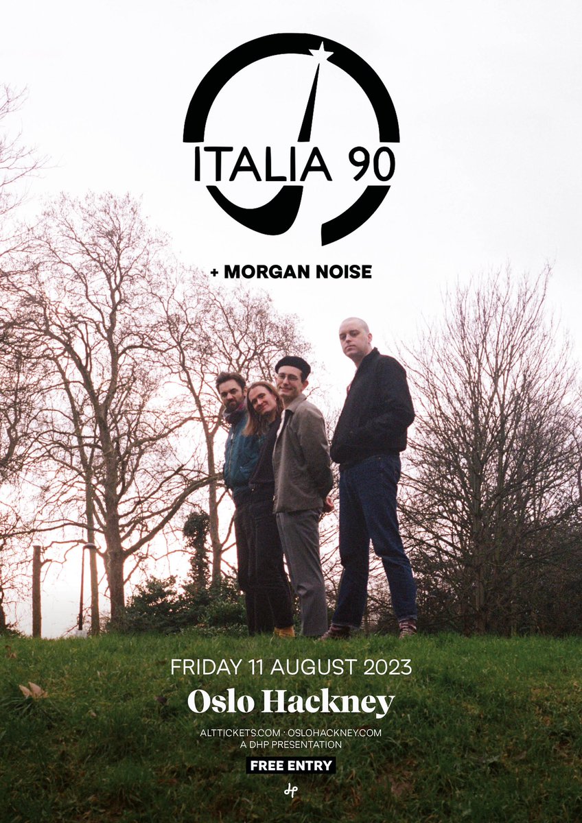 Italia 90 (@italia90band) on Twitter photo Excited to play a summery free entry show at <a href="/OsloHackney/">Oslo Hackney</a>! Friday 11th of august, see you there. Free tickets here: tinyurl.com/yjfkwuj9 Excited to play a summery free entry show at <a href="/OsloHackney/">Oslo Hackney</a>! Friday 11th of august, see you there. Free tickets here: tinyurl.com/yjfkwuj9