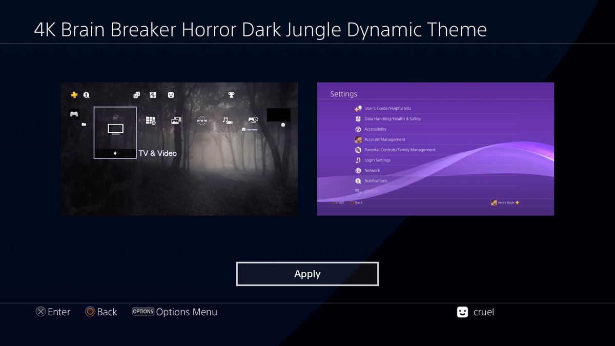 4K - Brain Breaker - Horror Dark Jungle - Dynamic Theme 
Download 👇
mega.nz/file/VEEQjSIa#…
↘️
✔ Like ♥️
✔ Retweet 🔁
✔  Turn On Post Notification🔔
✔ Follow Me🙋For More 👉<a href="/PS4_Themes/">PS4 Themes</a>