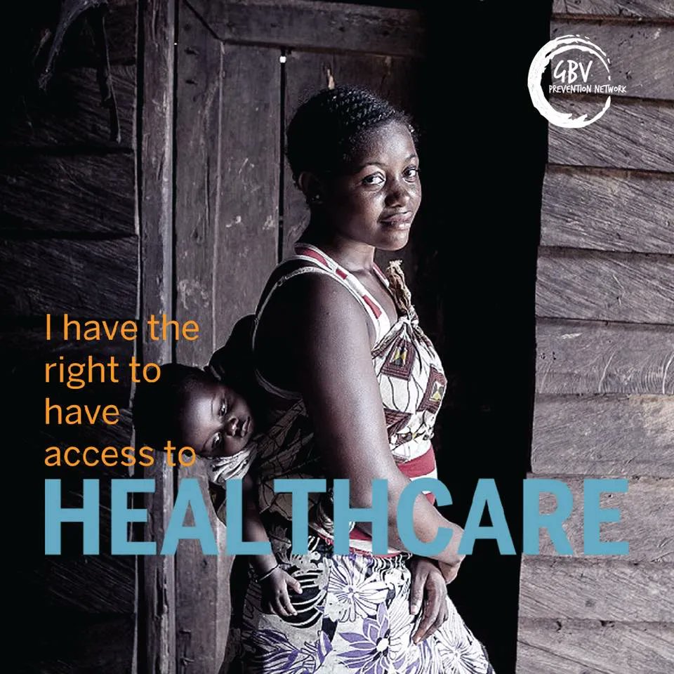 Healthy women make healthy societies. 

In what ways can we keep women safe and healthy and advocate for better access to healthcare? 

#PreventGBV #EndVAW 
#StopViolenceAgainstWomen