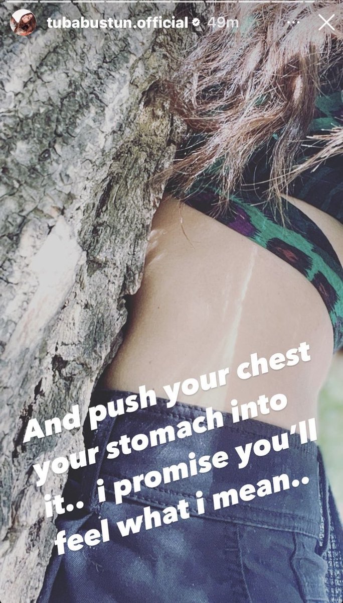 “And push your chest your stomach into it . . i promise you’ll feel what i mean . .”
#TubaBüyüküstün ✨♥️