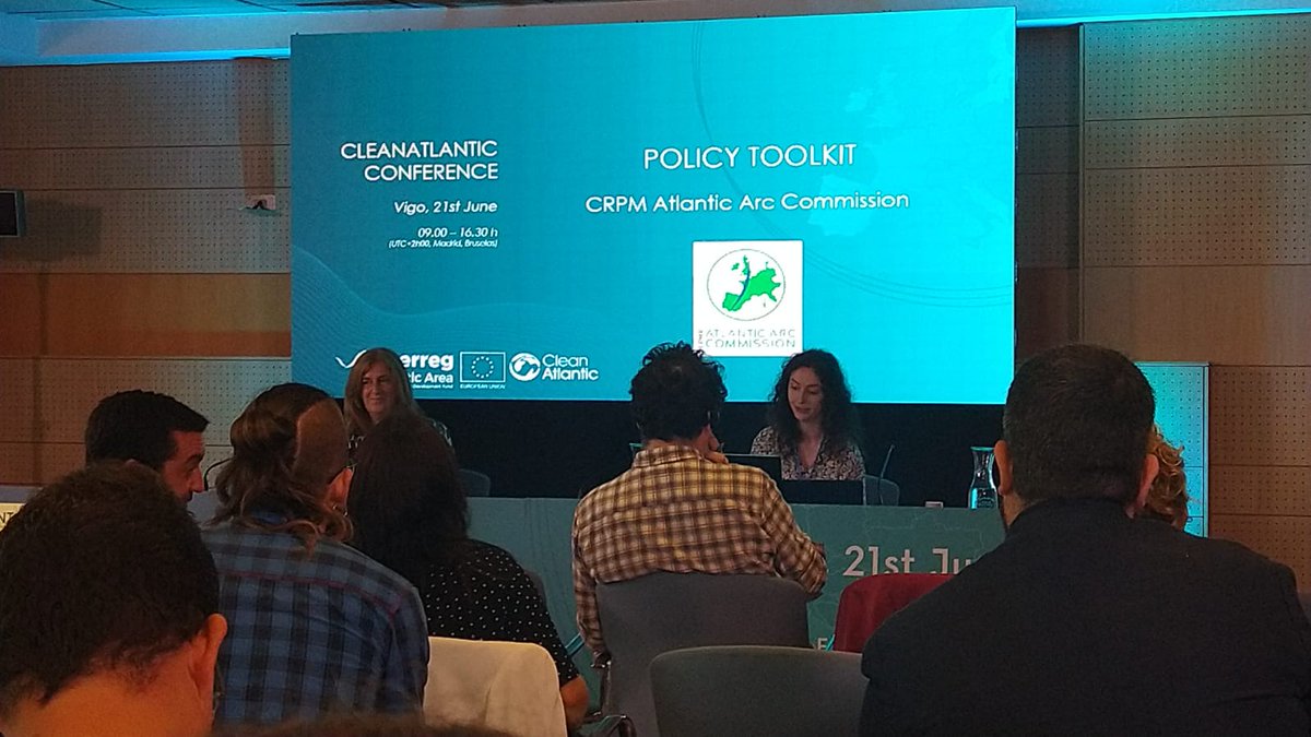 GNPAECT's tweet photo. A @GNPAECT participou en Vigo na conferencia de clausura do proxecto #CLEANATLANTIC, financiado por #InterregAtlanticArea. A iniciativa, coordinada por #CETMAR reuniu a expertos dos 5 países do #EspacioAtlántico para abordar o problema das basuras mariñas. https://t.co/bxQ4ZDj6Dh
