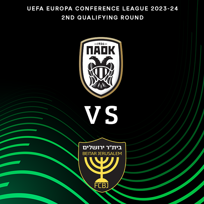 We are going to face Beitar Jerusalem in the 2nd Qualifying Round of UEFA Europa Conference League 2023-24! #UECL #PAOKBEI #draw
