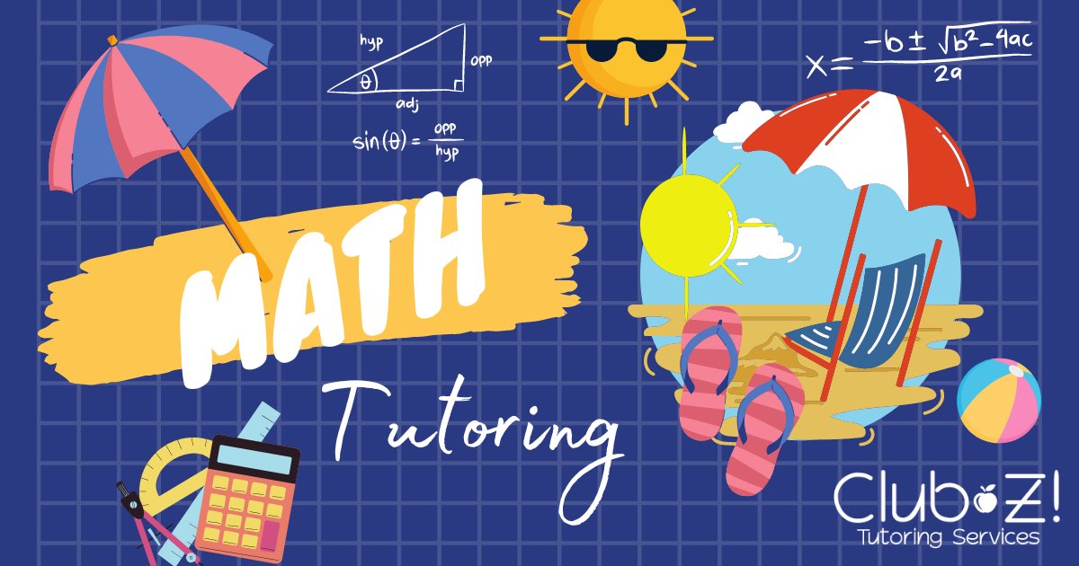 Has your student struggled with math in the past? If so, the summertime is the perfect time to help them understand any concepts they may have missed during the school year. Give us a call today at 800-434-2582 to get started! #ClubZ #MathTutoring #SummeTutoring