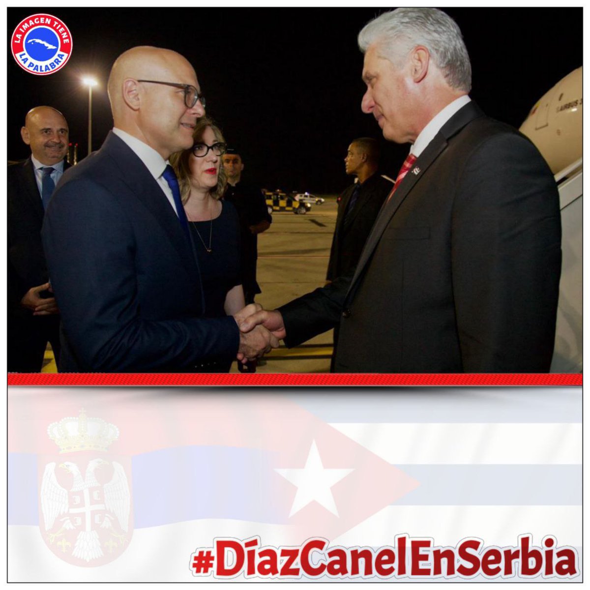 Llega nuestro Presidente a Serbia después de una visita oficial a Italia y el Vaticano, su objetivo ampliar las relaciones bilaterales con la nación balcánica.
#DiazCanelEnSerbia 
<a href="/Aittana20/">Aitana</a> 
<a href="/AceroTitan/">Titan De acero</a> 
<a href="/GuerreraRoja917/">Guerrera Roja💋</a> 
<a href="/GarciaSabrinaS/">Sabrina García Sánchez</a> 
<a href="/GrettelGuach/">🇨🇺Grettel Guach🌺🌹</a> 
@Katherine042023