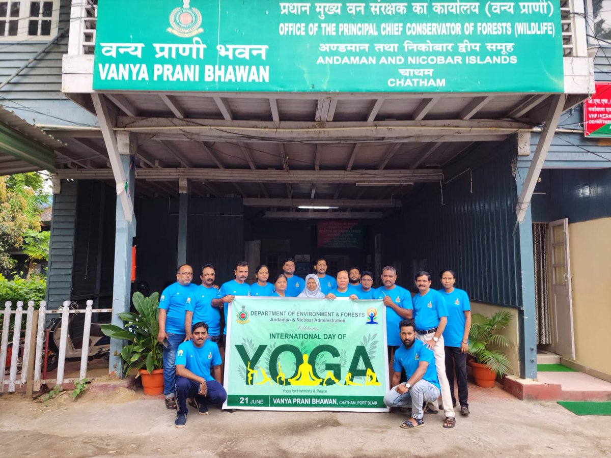 Dept of Env & Forests Andamans (@andamanforests) on Twitter photo Mass Yoga Demonstration were held by the Department in the Van Sadan HQ Office, Chatham Saw Mill, Middle Andaman Division and other segments of <a href="/Andaman_Admin/">Andaman and Nicobar Admn</a>
Yoga is a zero budget solution for a good health.
#InternationalDayofYoga2023 Mass Yoga Demonstration were held by the Department in the Van Sadan HQ Office, Chatham Saw Mill, Middle Andaman Division and other segments of <a href="/Andaman_Admin/">Andaman and Nicobar Admn</a>
Yoga is a zero budget solution for a good health.
#InternationalDayofYoga2023
