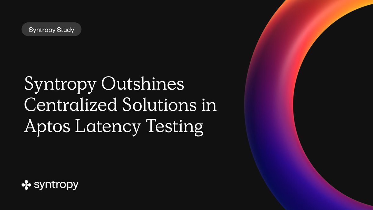 1/ #Syntropy is leading the data delivery charge in the #blockchain landscape with our real-time data streams.

Offering immediate, decentralized access to <a href="/Aptos_Network/">Aptos Network (has moved to Aptos!)</a> data (&amp; other blockchain data), we're revolutionizing data delivery efficiency.