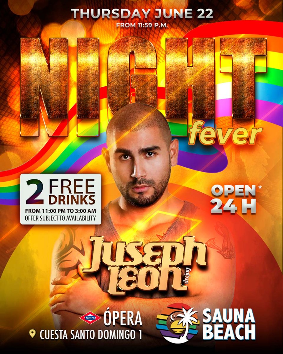 saunabeach_'s tweet photo. 🌈🏳️🌈💕𝗙𝗲𝗹𝗶𝘇 𝗢𝗿𝗴𝘂𝗹𝗹𝗼 💕🌈🏳️🌈
𝗦𝗔𝗨𝗡𝗔🧖♂️ + 𝗗𝗔𝗡𝗖𝗘🪩
#NIGHTFEVER 
🔥 Jueves DJ RESIDENTE FAVORITO #JUSEPHLEON en #BEACHCLUB 🔥 para todos vosotros, ¿vienes?
--
📍 𝗖𝘂𝗲𝘀𝘁𝗮 𝗱𝗲 𝗦𝗮𝗻𝘁𝗼 𝗗𝗼𝗺𝗶𝗻𝗴𝗼 𝟭 https://t.co/mUlUToInk8