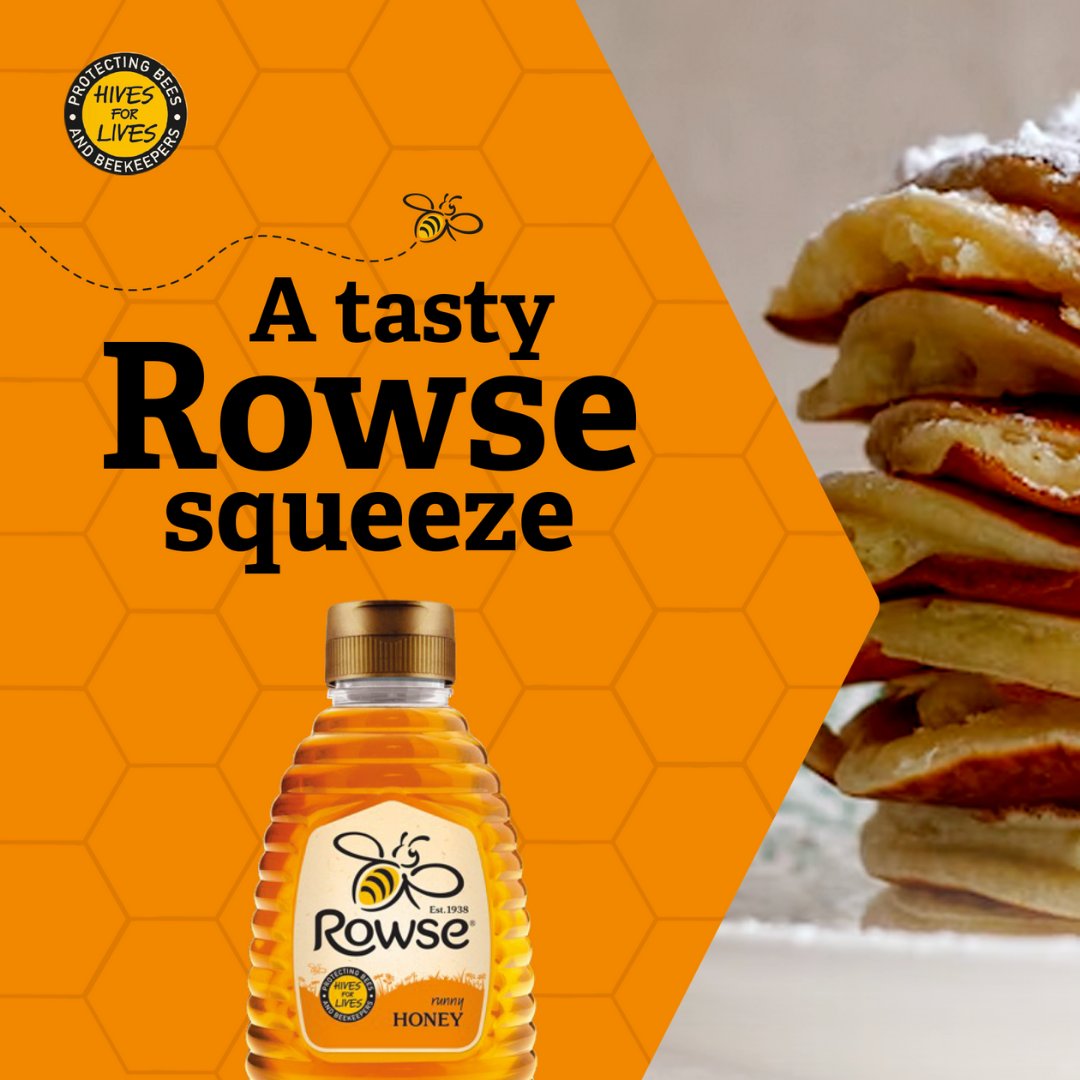 Fantastic news! We now stock Rowse honey, the UK’s most loved honey brand. Add a tasty squeeze of Rowse honey to your recipes and take them from good to great. 

Rowse support bees and beekeepers through their Hives For Lives programme on initiative. 
@rowsehoneyuk