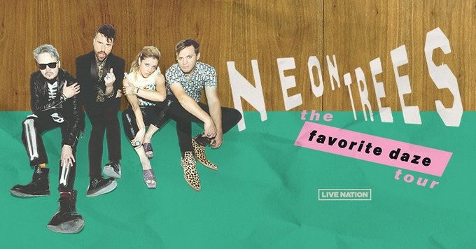 VegasTravelNews's tweet photo. 🚨@neontrees stopping in #Vegas as part of "The Favorite Daze Tour" on Sept 16 at the @FSELV. This will be a FREE show!
@VitalVegas @LasVegasLocally @LiveNationVegas #LasVegas #followusontwitter #neontrees #fselv #dtlv https://t.co/1Y5WMy3GeO