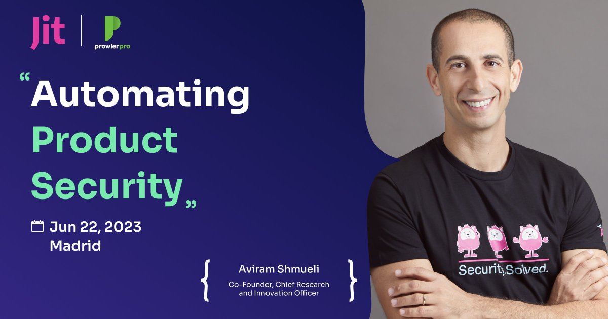 Aviram Shmueli (@aviramsh) on Twitter photo TOMORROW 10am-2pm! <a href="/prowler_pro/">prowler_pro</a> and <a href="/jit_io/">Justin Thyme</a> host an insightful Cloud Security meetup in Madrid. I’ll be using Jit to implement #DevSecOps best practices, including the integration of Prowler into production. See you there! eu1.hubs.ly/H049P3-0 #CloudSecurity TOMORROW 10am-2pm! <a href="/prowler_pro/">prowler_pro</a> and <a href="/jit_io/">Justin Thyme</a> host an insightful Cloud Security meetup in Madrid. I’ll be using Jit to implement #DevSecOps best practices, including the integration of Prowler into production. See you there! eu1.hubs.ly/H049P3-0 #CloudSecurity