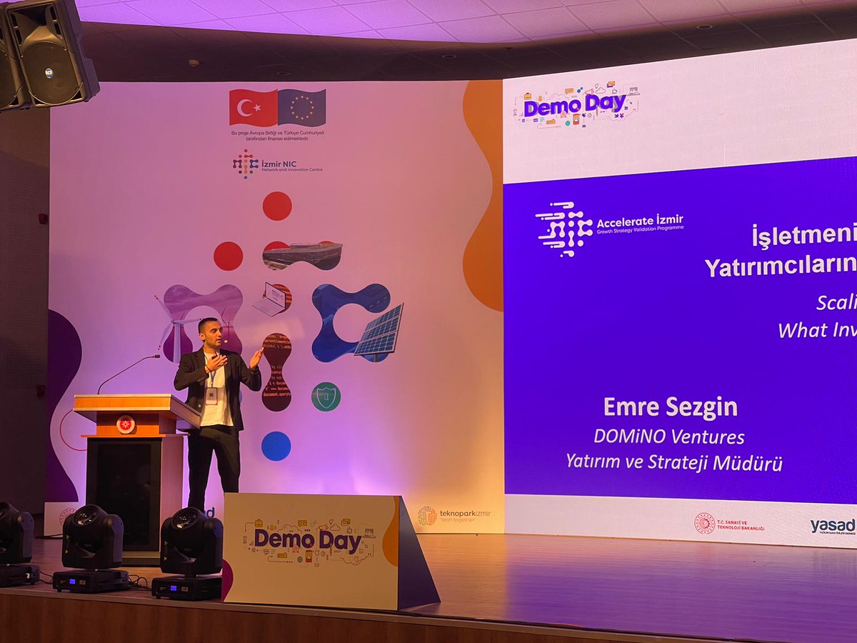 DominoVentures's tweet photo. Our Teammate @sezginnemree is at @IzmirNic Demo Day as a speaker!
Emre Sezgin talked about "What Investors Really Looking For" ! π
Thank you for the invitation @IzmirNic !π₯
#DOMiNOVentures #TeamDOMiNO https://t.co/ZLRizkOWAp