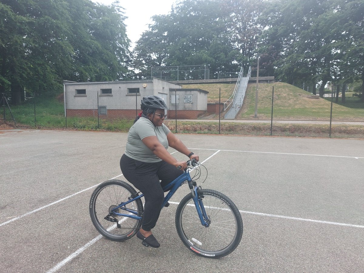 A successful day of Adult Learn To Ride sessions at ARI yesterday. Comfort, hadn't ridden a bike since she was a child and was a bit nervous about trying it again. With some support and encouragement, she was back to pedalling and smiling! She can't wait to cycle with her kids!