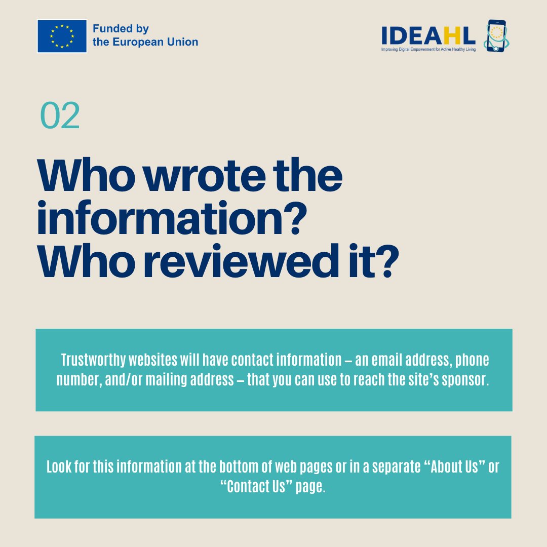 🔍 Struggling to find reliable health information online? IDEAHL is here to empower you!  (2/5)➡️

#IDEAHLEU #EUhealth #digitalhealthliteracy #digihealth #ehealth #healthtech #healthliteracy #healtheducation
#healthempowerment #healthmanagement #hadea