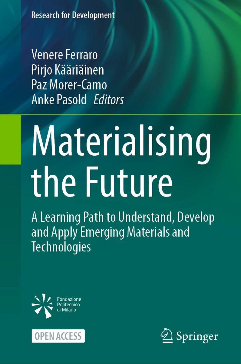A new open access book called Materialising the Future details an innovative approach to teaching and designing emerging materials and technologies. chemarts.aalto.fi/index.php/news…
<a href="/datematseu/">Datemats Project</a> #collaboration #design #materialscience #newresearch #book #openaccess