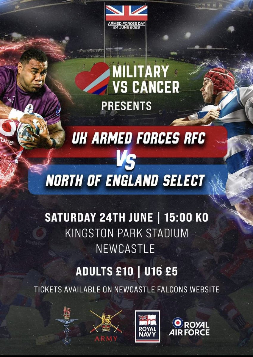 In support of Armed Forces Day and the Military Versus Cancer Charity, this event is going to be Epic. 
Hope to see many of you there in support and having a great family day out!!! 
Head to militaryvscancer.com for more details.