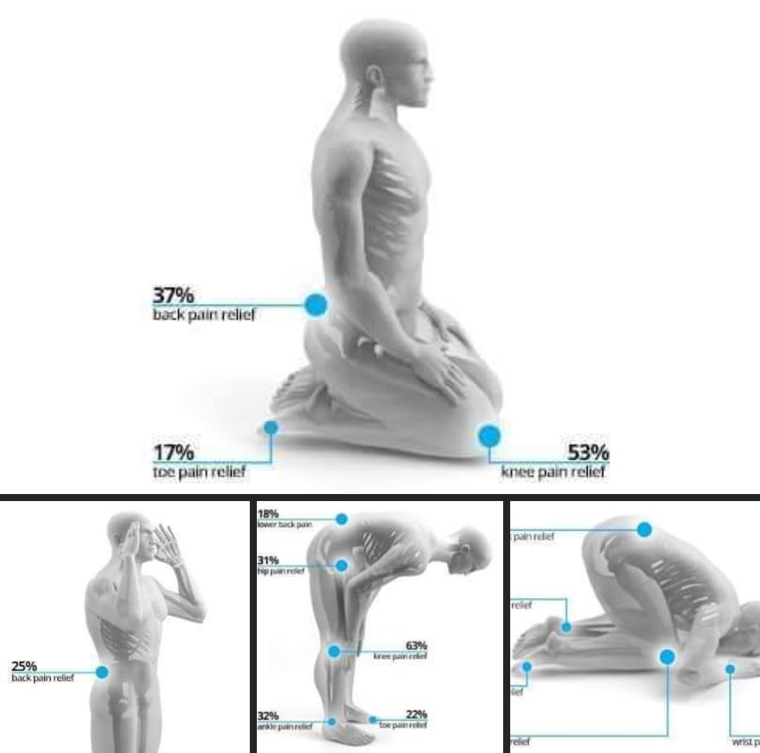 mabrookalsaari's tweet photo. 1.8 Billion Muslim do Yoga Asanas 5 times every day. 
Which was introduced 1400 years ago by our Prophet. And we called it Namaz https://t.co/VMhZ4xuSA3