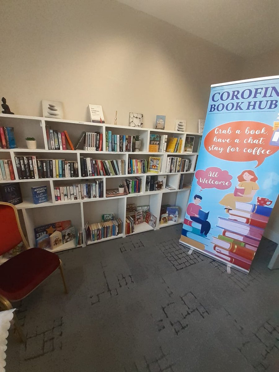 Corofin Book Hub this Friday at the barracks. 12 pm to 2 pm. All welcome.