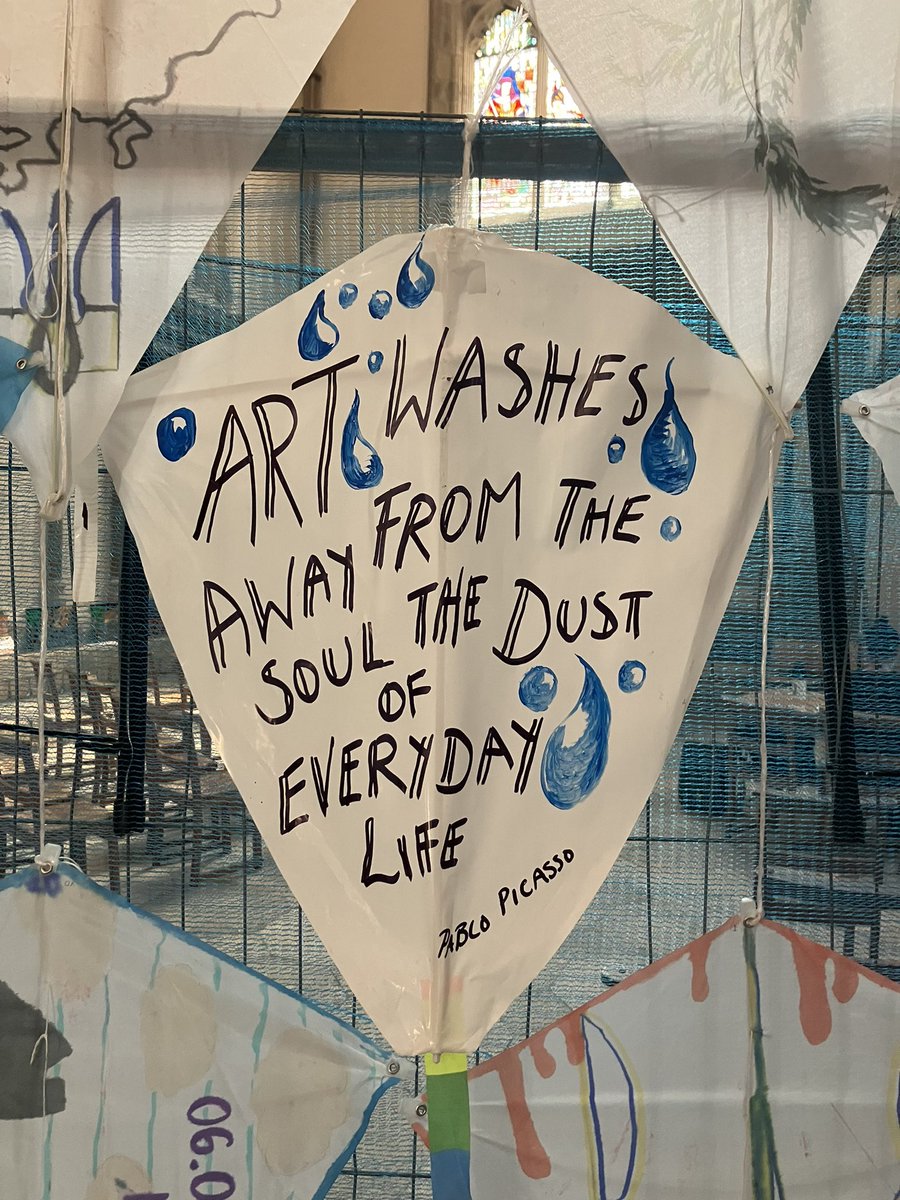 Some of our Secondary Worship Leaders have taken part in a kite-making workshop at Canterbury Cathedral this morning, as part of World Refugee Week. #WorldRefugeeDay