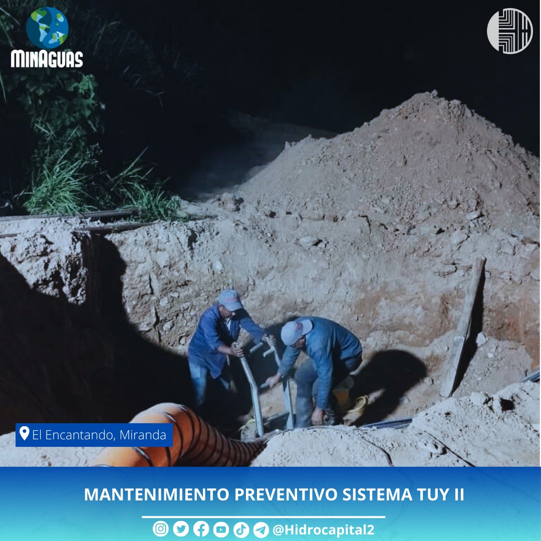 Srs @HidroCapital2  @minaguasoficial @RMarcoTorres puede darnos información de los avances de la reparación tubo TUY II en el tramo de urbanización #ElEncantado ?@HaciendaElEnca1 #21Jun