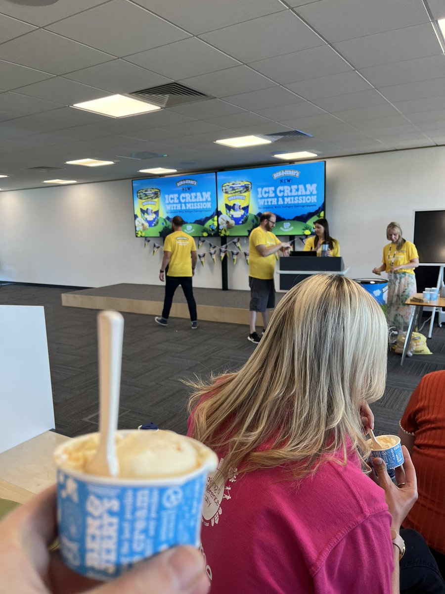What an amazingly yummy new ice cream from <a href="/benandjerrysUK/">Ben & Jerry's UK 🧡</a> in collaboration with <a href="/coopuk/">Co-op</a>, <a href="/NisaRetail/">Nisa Retail</a> &amp; up-collective.com #SunnyHoneyHome #MakingADifference #RefugeeSupport