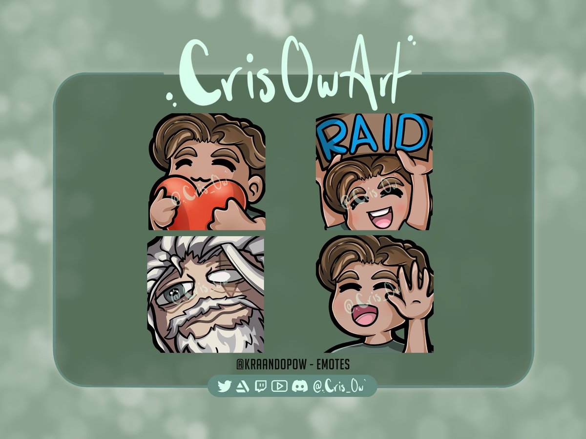 New emotes for <a href="/kraandopOW/">kraandop</a> !🛡️🔨
~
~
~
Thanks for the commission :3
If you're interested  you can check out my page here: cris0wart.com or <a href="/Cris0wArt/">Cris0wArt</a>🐦

Like &amp; Rt appreciated🌟
#digitalart #Reinhardt #overwatch #twitch #stream #emote #art