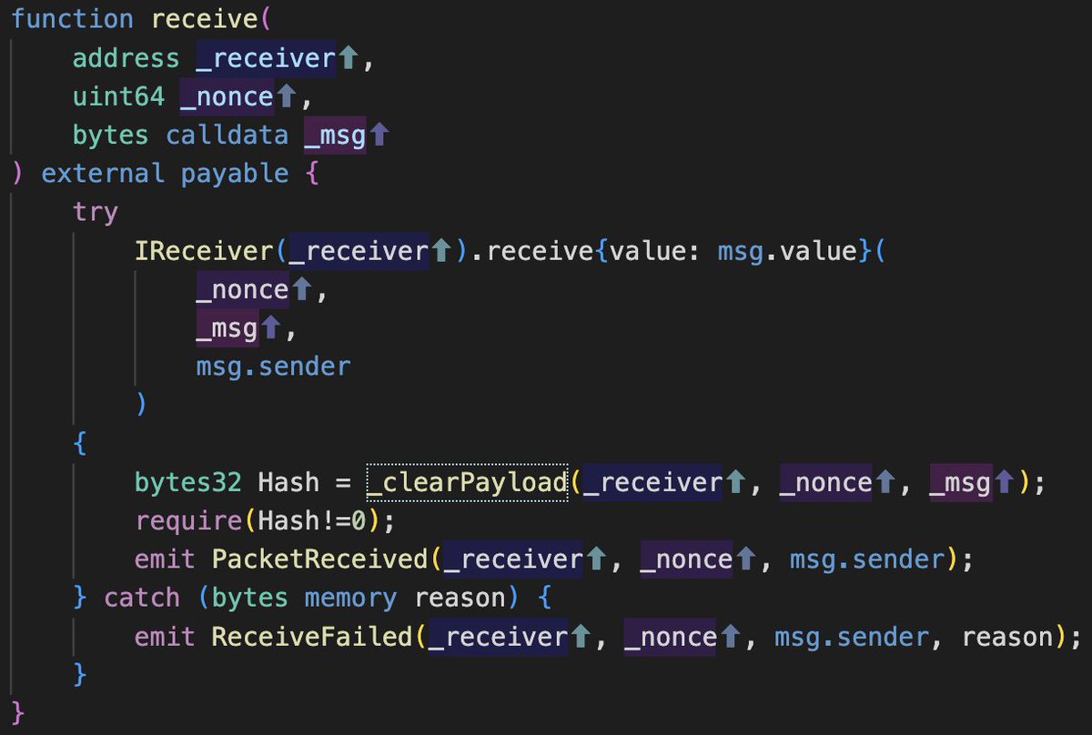 𝗔𝘂𝗱𝗶𝘁 𝗖𝗵𝗮𝗹𝗹𝗲𝗻𝗴𝗲🧠 𝗡𝗲𝘅𝘁 𝗟𝗲𝘃𝗲𝗹 🔝

The following code snippet contains a call to an external contract function nested inside a try-catch statement.

Identify the potential bug.