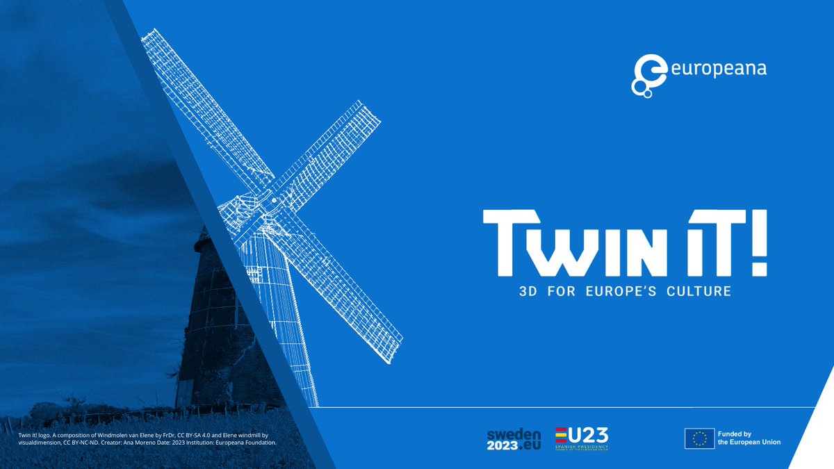 The #TwiniT! 3D for Europe’s Culture campaign aims to document #EU heritage ⚠️ heritage at risk 🏛️ most physically visited or 🪫 categories with low digitisation levels #3DforCulture @Europeanaeu #DS4CH europa.eu/!D3jrrV