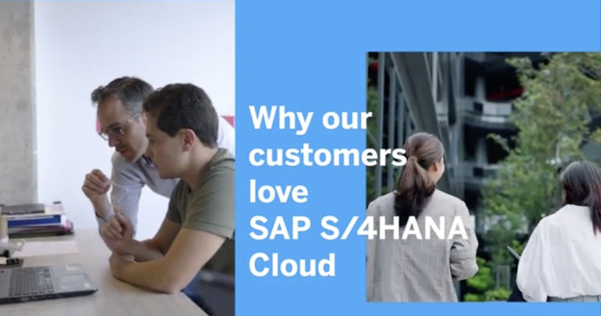 Why do our customers love SAP #S4HANA Cloud, public edition? This compilation video gives you at least 30 great reasons in less than 2.5 minutes! Watch the video: imsap.co/6012O7H1A
