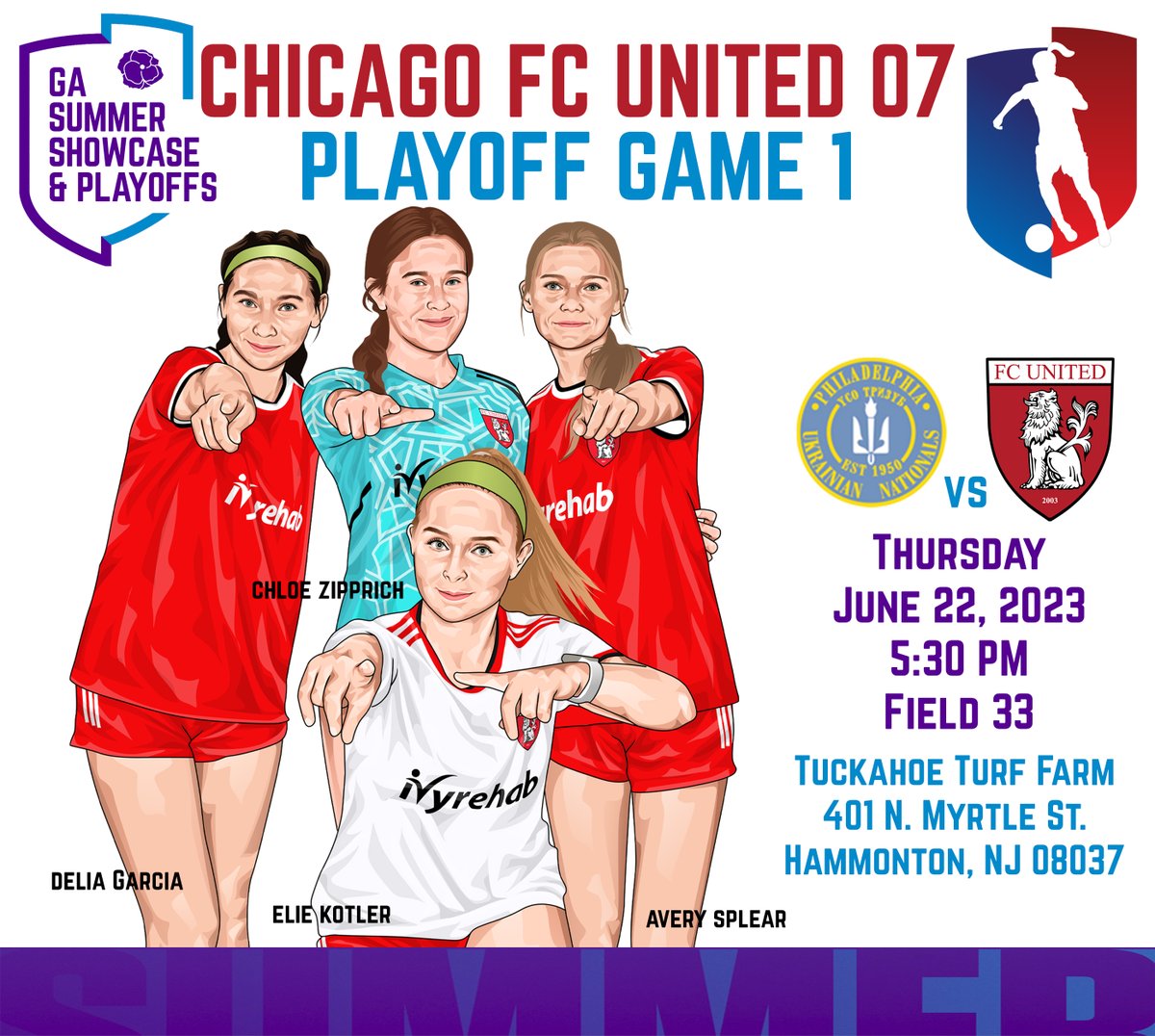 Come see @ChicagoFCUnited take on an amazing @ukrainian2007GA team in a Champions Cup rematch on June 22, 2023 at @TuckahoeTurf Field 33 at 5:30pm. @PrepSoccer @TheSoccerWire @TopPreps @TopDrawerSoccer @scoutingzone @ImYouthSoccer