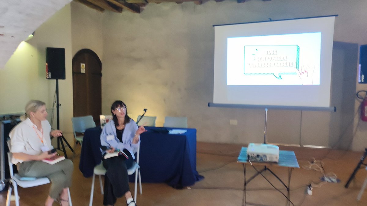 Girlseyeproject's tweet photo. it's time of Olga Campofreda and her book "ragazze perbene" candidate to the prestigious strega awards  @Castello_Severa @nneditore #italianstudies #girlhood https://t.co/QFMSzcGrpv