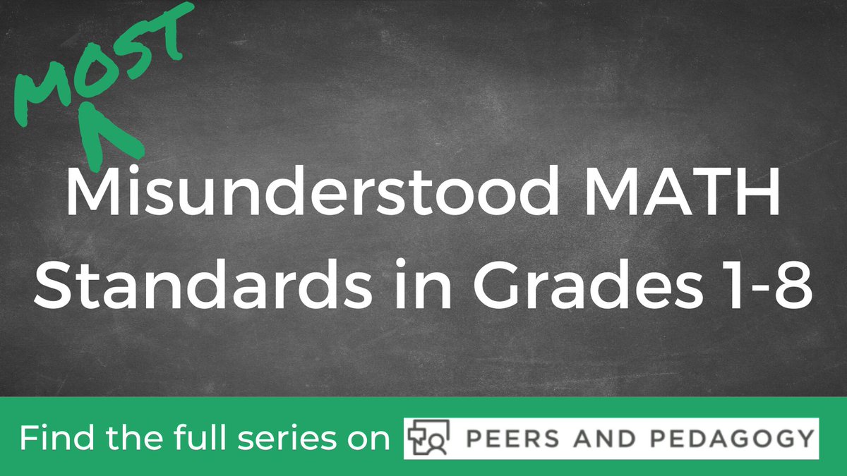 Math teachers: summer is a great time to learn more about common instructional mistakes made in #math classrooms. Find 8️⃣ different blog posts in this series on most misunderstood standards—one for each of grades 1–8! bit.ly/3gs4RbR 
#iteachmath