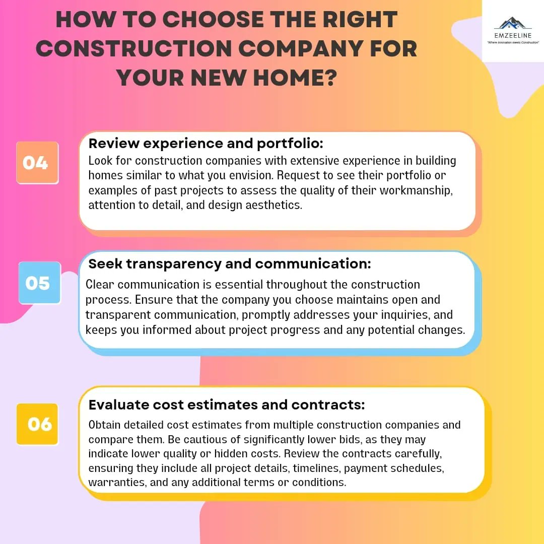 These 6 #Tips above will #help #new #home #buyers who want to get their #homes #built by a #Construction #company in which they can get the #designs of their #Choice and can #easily make #modifications #According to their #needs instead of #Buying a #prebuilt #home.