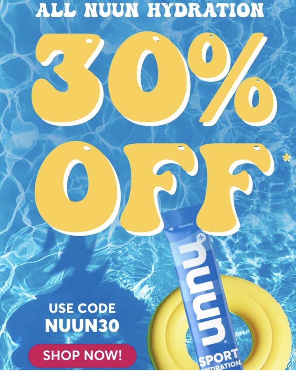 Stock up on @nuunhydration using code NUUN30 through 6/25! #teamnuun #nuunlife #nuunlove