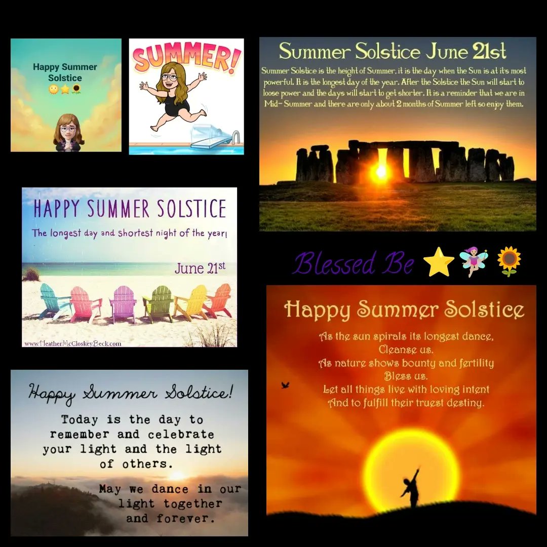 Here's the second collage I did for Summer Solstice Blessed Be 🌻🌞🧚🏼‍♀️⭐#HappySummerSolstice