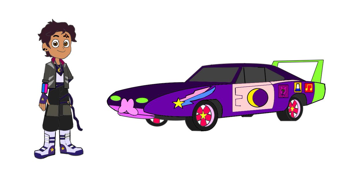 @DanaTerrace if Luz can't have stringbean to go anywhere she can have a ten second beautiful weird car and also a cool racing gear

#TOH #tohfanart #LuzNoceda