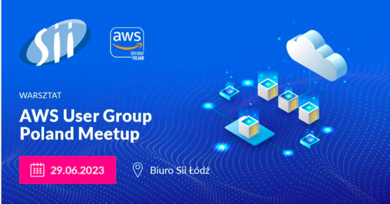 Przed nami kolejny meet-up #AWS w Łodzi!  
📅Czwartek 29 czerwca o godzinie 18:00. 
📍ul. Stefana Kopcińskiego 79 w Łodzi (w siedzibie partnera spotkania Sii Poland). 
Sprawdź szczegóły i wpadaj! 👉 sii.pl/wydarzenia/aws…