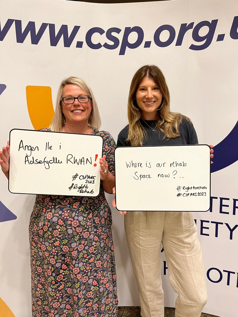 Jade (@_jadeclark) on Twitter photo Supporting the rehab space campaign with my buddy <a href="/AlisonPhysio/">alison tardivel</a> at #CSPARC23 this year. πͺπ»#righttorehab <a href="/CSPWales/">CSP Wales</a> <a href="/physiospilz/">Alice Spilsbury</a> Supporting the rehab space campaign with my buddy <a href="/AlisonPhysio/">alison tardivel</a> at #CSPARC23 this year. πͺπ»#righttorehab <a href="/CSPWales/">CSP Wales</a> <a href="/physiospilz/">Alice Spilsbury</a>