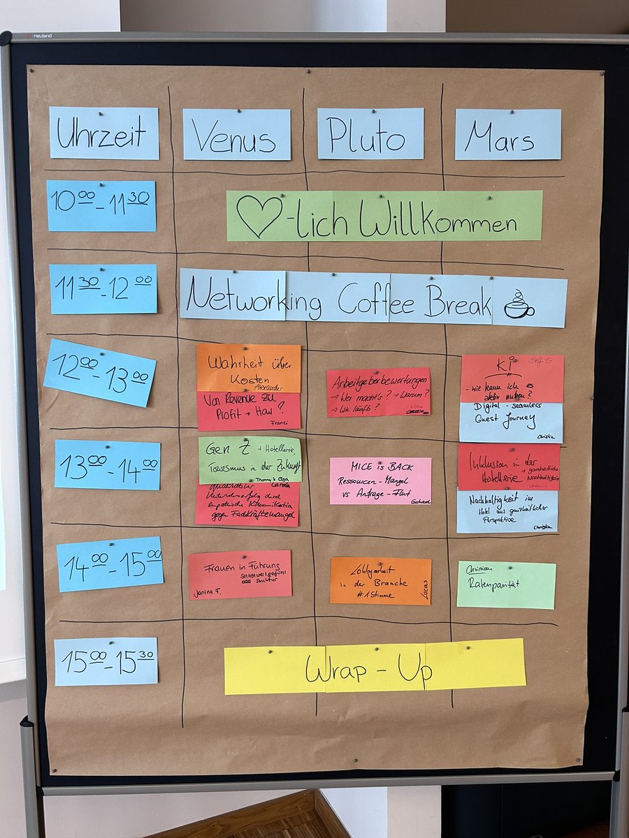 Habt ihr schon den Sessionplan gecheckt? ;-) 
#upnxt23 #barcampupnxt23 #hotellerierockt <a href="/hotellerie_de/">Hotelverband IHA</a>