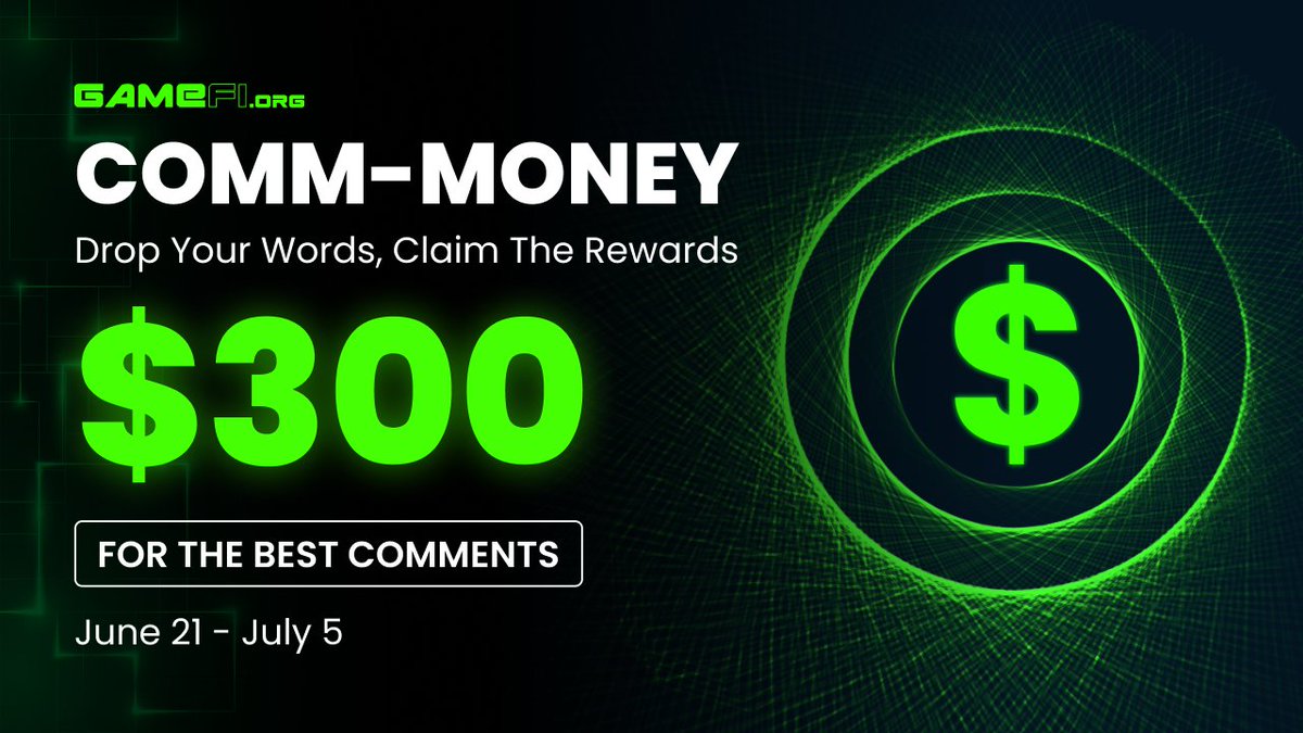 COMM-MONEY IS COMING TO TOWN  💰💰💰
Leverage Reporter supremacy - Drop your thoughts - Earn huge rewards

⏰TIMELINE: June 21 - July 5, 2023

🎁REWARD: Total reward: $300
▪️ $200 for the 1st winner
▪️ $50 for the highest interactions post
▪️ $25/person for 02 lucky people

🔥HOW