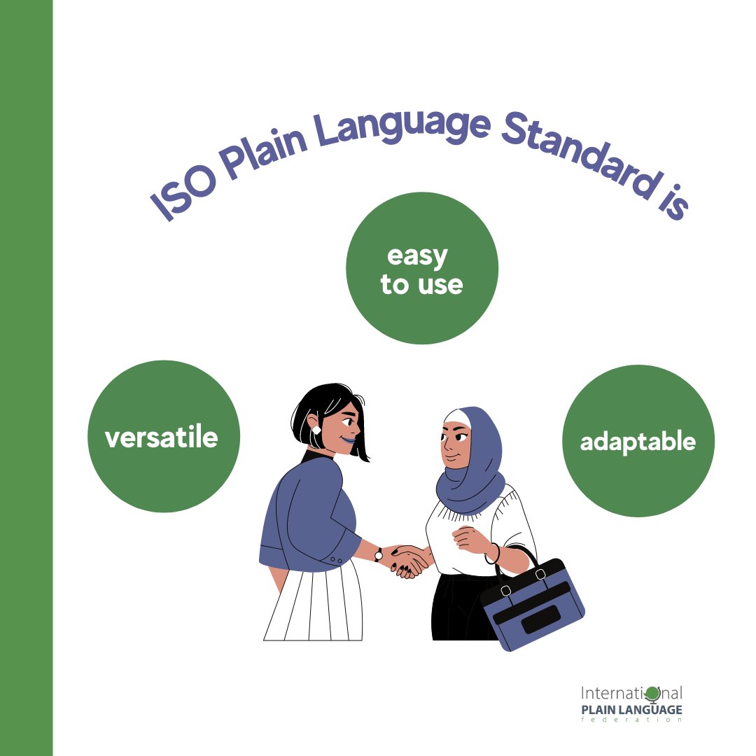 Writers, editors, and communicators: ISO has published the first #PlainLanguage Standard, which provides a clear understanding of what plain language is and how you can achieve it. Read the press release for more information:
bit.ly/3rJn6Of