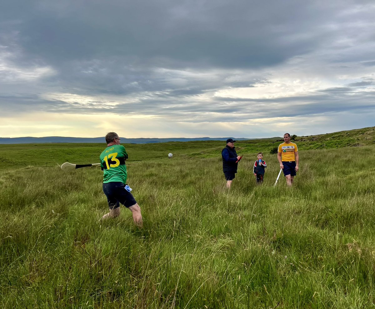 Great night <a href="/UlsterGAA/">Ulster GAA</a> Poc Fada finals with a couple of hurling legends <a href="/Doiregaa/">Derry GAA</a> <a href="/AontroimGAA/">Antrim GAA</a> <a href="/NaMaghaCLG/">Na Magha CLG</a> <a href="/loughgielgac/">Loughgiel Shamrocks</a>