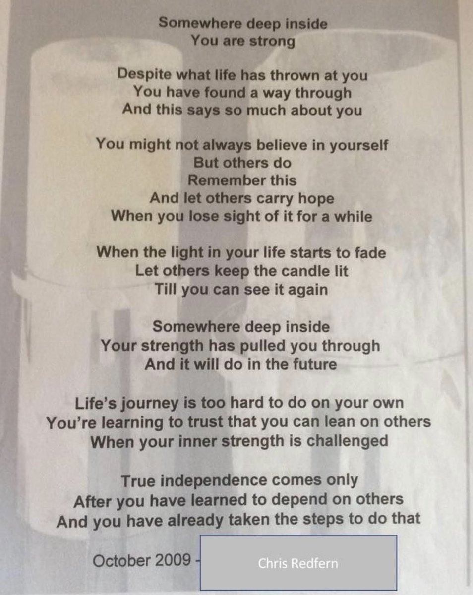 #YouAreStrongerThanYouThink #TherapistsConnect - a poem I wrote in 2009