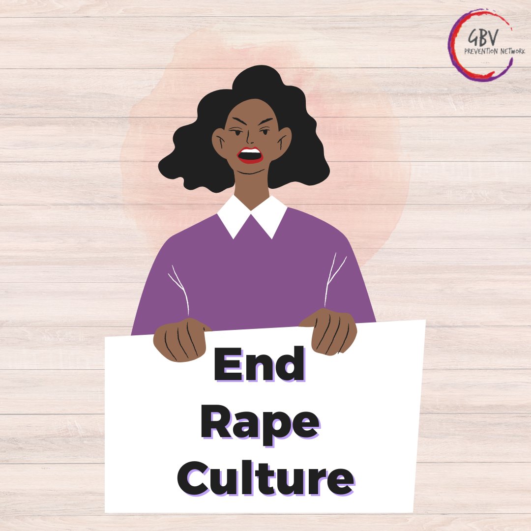 Rape culture describes a society in which rape is prevalent and sexual violence against women and girls is normalized and excused. 

Rape culture is harmful and threatens the safety of every woman and girl.

#PreventGBV #EndVAW