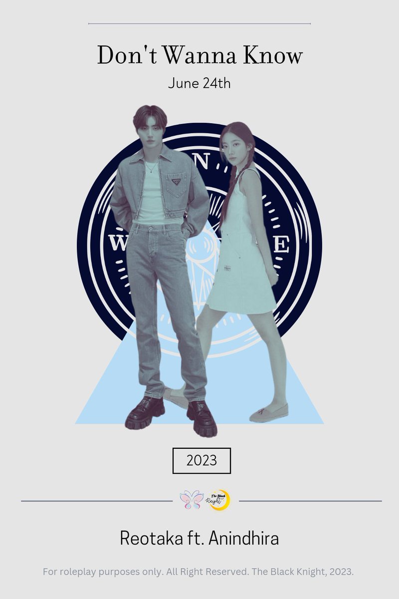 ⠀ 

  𝐁𝐚𝐛𝐲, every place I go 
  reminds me 𝐨𝐟 𝐲𝐨𝐮
  ──────────────

  Don't Wanna Know 𝐛𝐲 
  Reotaka feat Anindhira
  June, 24th 2023

  #REOTAKA #THEBLACKKNIGHT
  #ANINDHIRA #SSÈRAPHINA
  #DONT_WANNA_KNOW
⠀