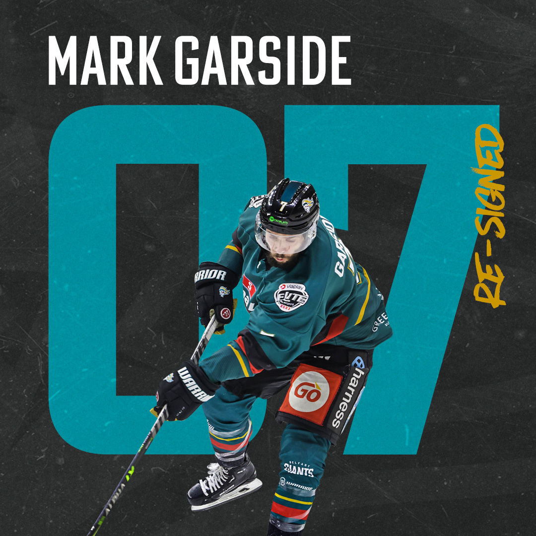 WELCOME BACK, MARK GARSIDE. ✍️

 A GIANT legend both on and off the ice - #7 is set to return to the Giants' blue line for his 13th season in teal!

🗞 Read about it: bit.ly/MarkGarside2324

#WeAreGiants #GiantsTogether