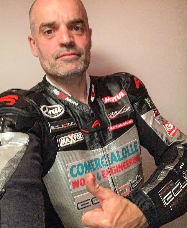 SarahsIOMTT's tweet photo. Flag Lowered In Respect of Spanish Rider Raul Torras Martinez. Thinking of Raul and all his family and friends today as he takes his final journey past Sarah’s Today. #RIPRaul
The funeral of TT rider Raul takes place today following a last emotional lap of the Course https://t.co/AGETSaNBh8