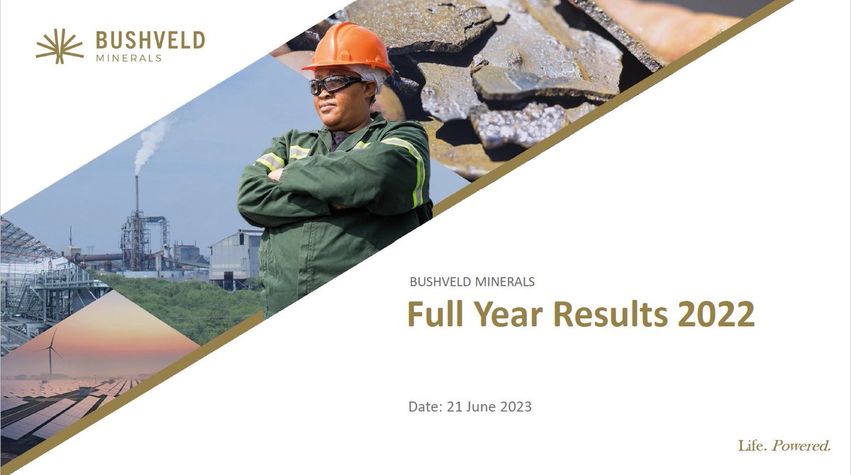 BushveldMin_Ltd's tweet photo. Bushveld Minerals Limited, the integrated primary vanadium producer and energy storage solutions provider, is pleased to announce its full-year results for the year ending 31 December 2022.
Link: https://t.co/ikEvI9hkYU
#BMN #vanadium #bushveldvanadium #bushveldenergy https://t.co/wLWoRJF9Mu