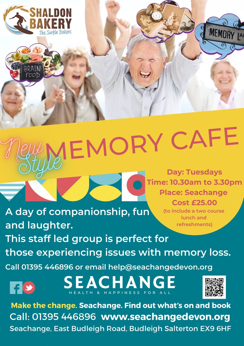 Have you heard about our Memory Cafe? 👇 Join Jo, Kathryn and their team of volunteers for social opportunities, music sessions, crafts and much more every Tuesday❤️ PLUS enjoy a 2-course lunch, refreshments and weekly cakes from @shaldonbakery 🍰 Call to learn more☎️