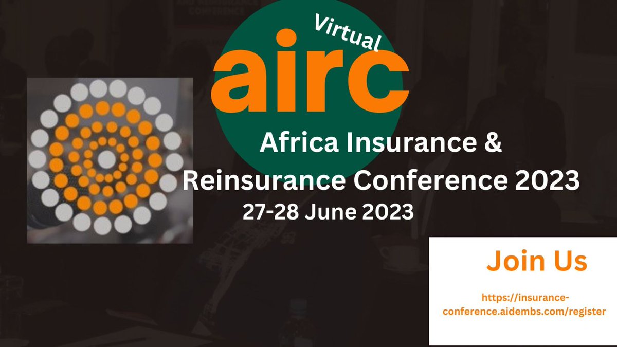 Aidembs's tweet photo. 6 Days to go: The Africa Insurance &amp; Reinsurance Conference . Are you attending? https://t.co/zbl51911NN